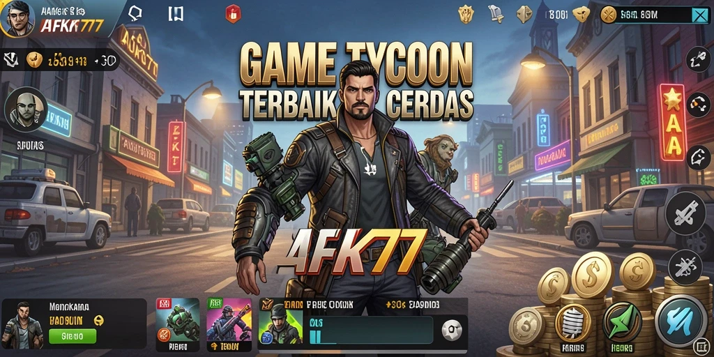 Tampilan gameplay <strong>AFK77</strong> yang menarik dalam mengelola bisnis.