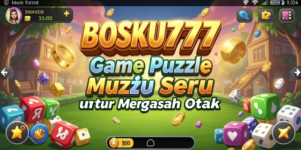 Screenshot gameplay BOSKU777 yang menampilkan tantangan puzzle yang seru.