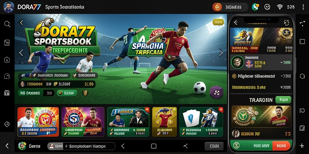 Screenshot DORA77 menampilkan pengalaman taruhan Sportsbook yang mendebarkan.