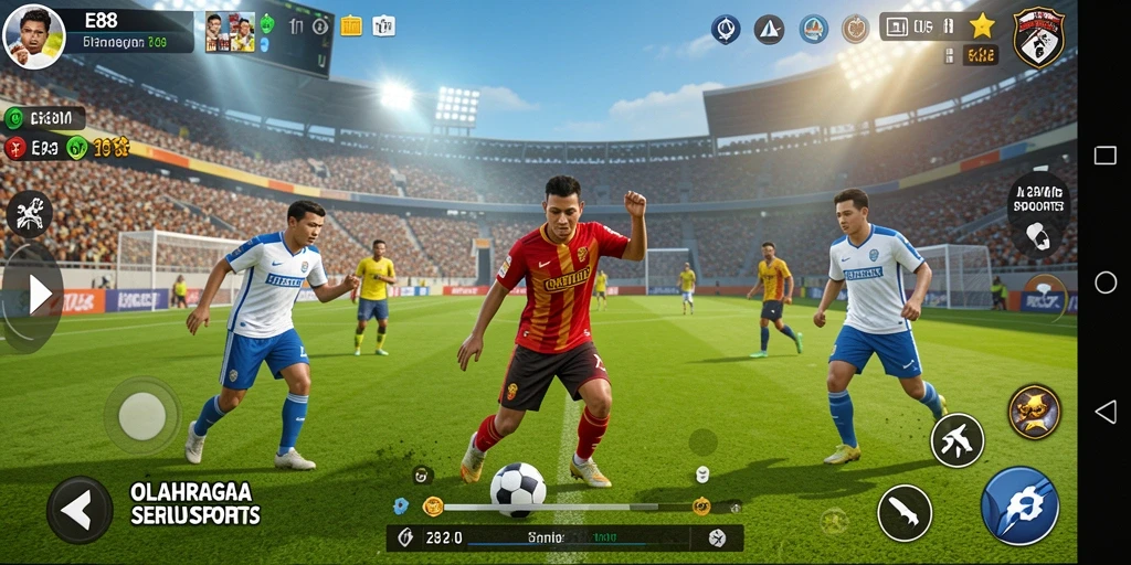 Tampilan dinamis gameplay E88 yang seru dan menegangkan.