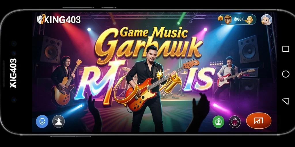 Tampilan gameplay KING403 dengan alunan musik yang asyik.