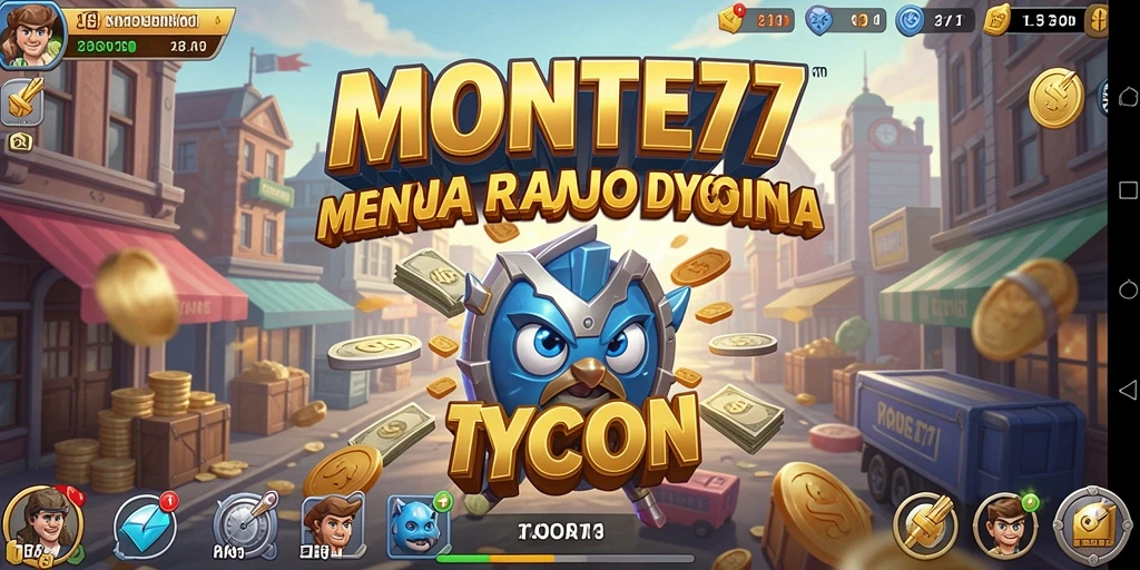 Tampilan gameplay Tycoon yang menarik di MONTE77.