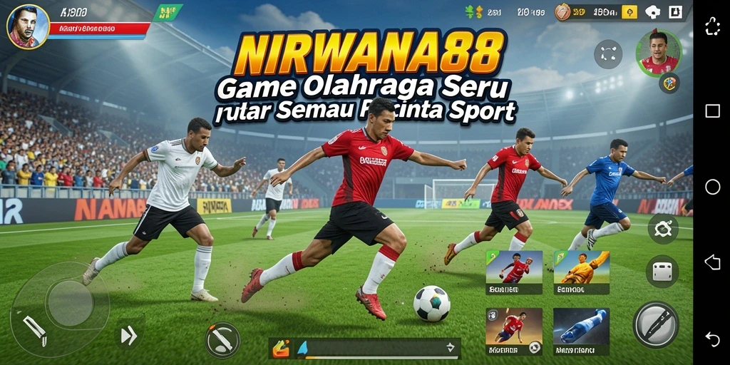 Tampilan gameplay seru dari NIRWANA88, penuh aksi dan strategi olahraga.