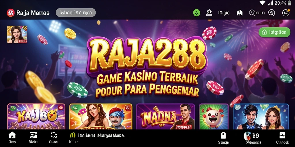 Tampilan menarik dari gameplay kasino di RAJA288.