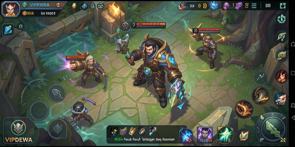 Tangkapan layar gameplay seru di VIPDEWA menunjukkan aksi pertarungan yang intens.
